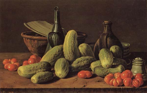 Luis Menendez Still Life with Cucumbers and Tomatoes oil painting image